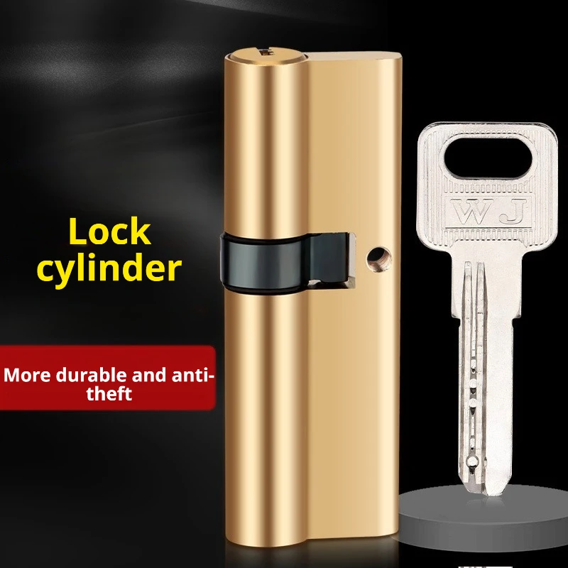 

Anti-Theft Brass Door Cylinder Lock Biased AB Key Entrance Lock with Lengthened Core Extended Keys Available in 65/70/80/90/100m