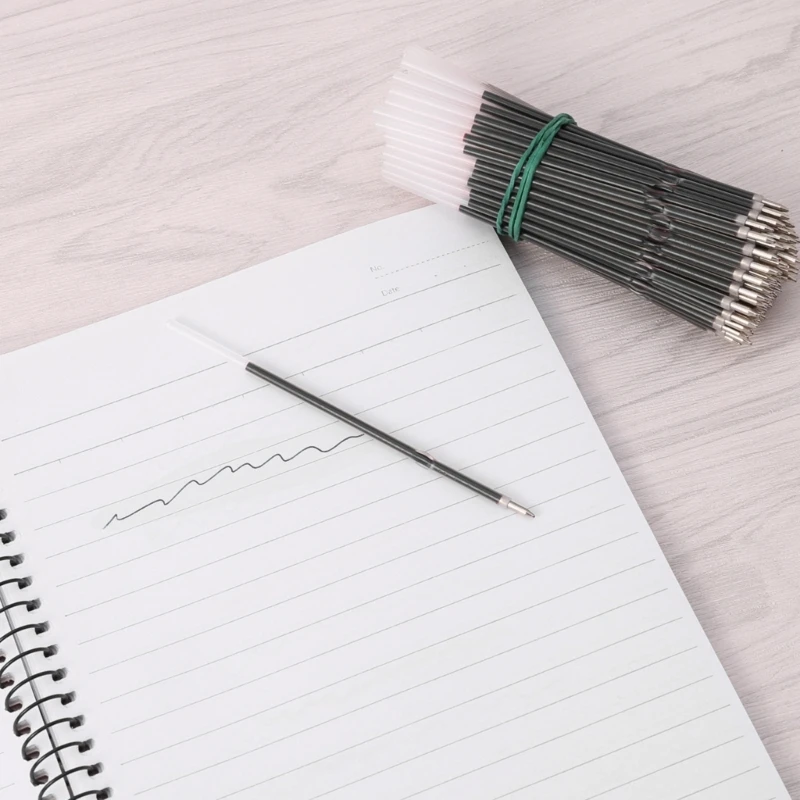 100Kit Retractable Ballpoint Pen Refills Blue/Red/Black Pen Refills Point for Writing Study Work Stationery