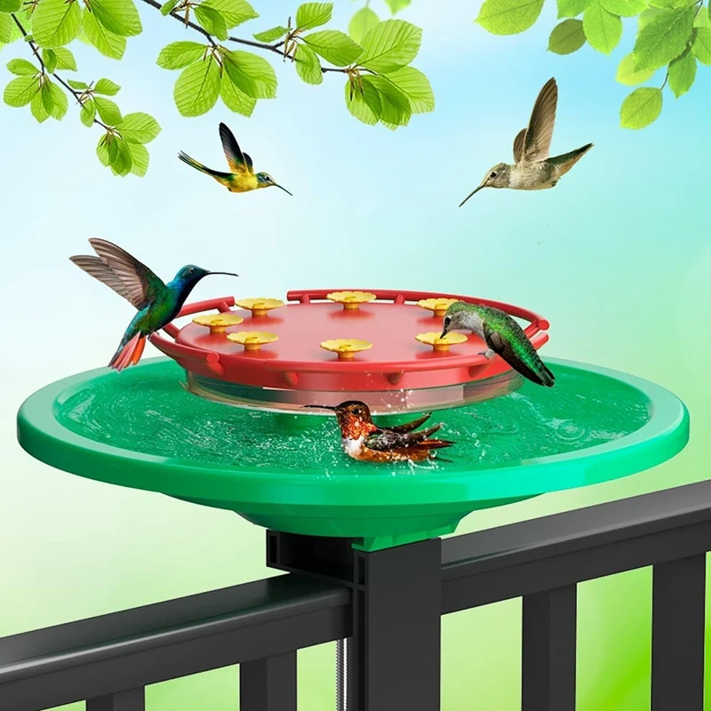 Bird Feeders For Outdoors, With Guard Feeding Ports, Adjustable C-Clamp Stand, Bird Feeders For Outside