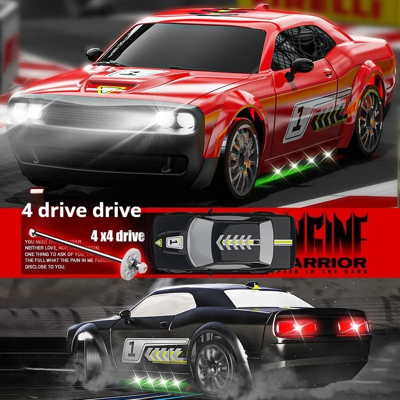 New Remote Control Drift Car High Speed Customized Version Four-Wheel Drive Flat Racing Hobby Model Boy Stunt Racing Toy Car