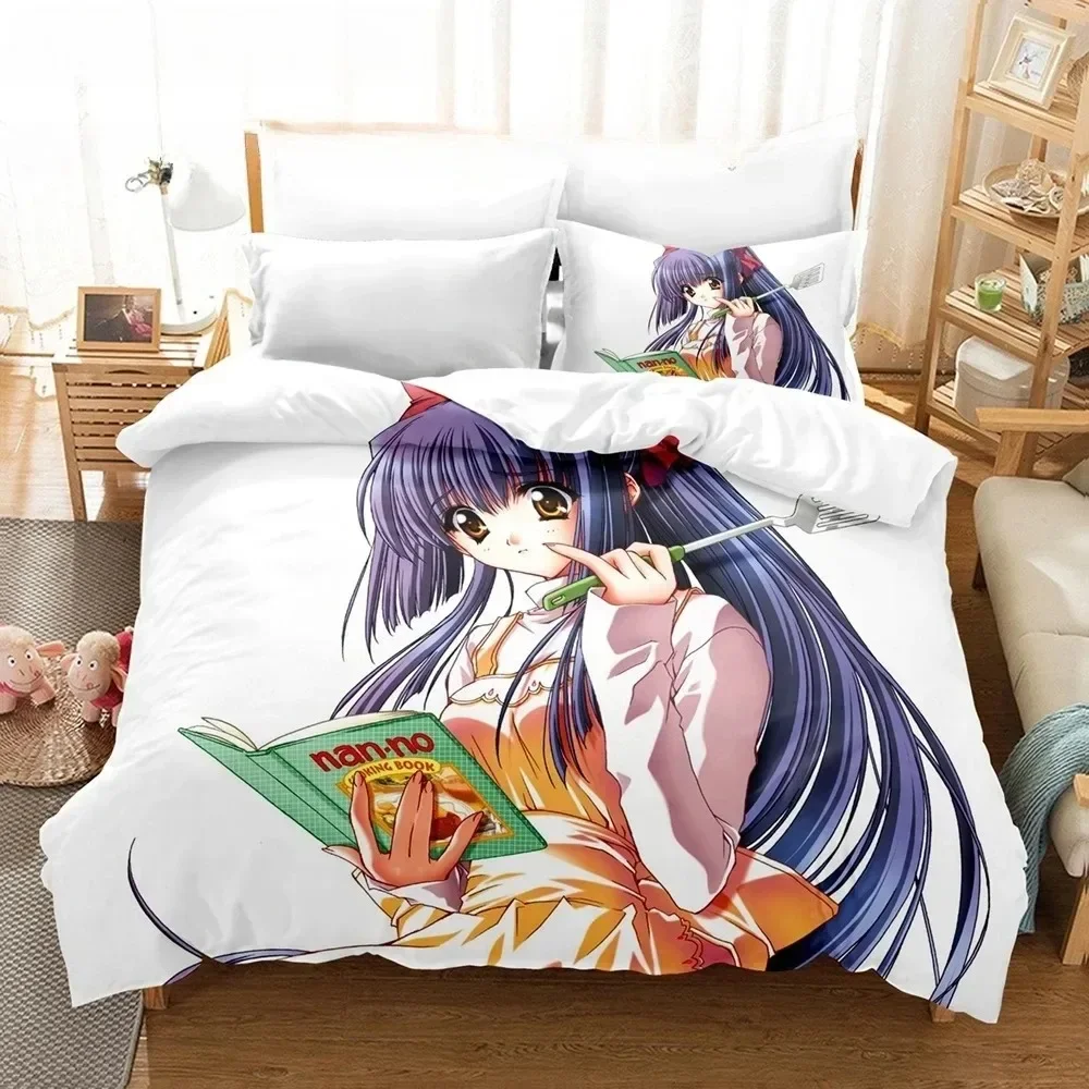 Anime Yae Sakura Character Bedding Set Bedroom Soft Modern Bedspreads Comefortable Kids Duvet Cover Quilt Cover And Pillowcase 4