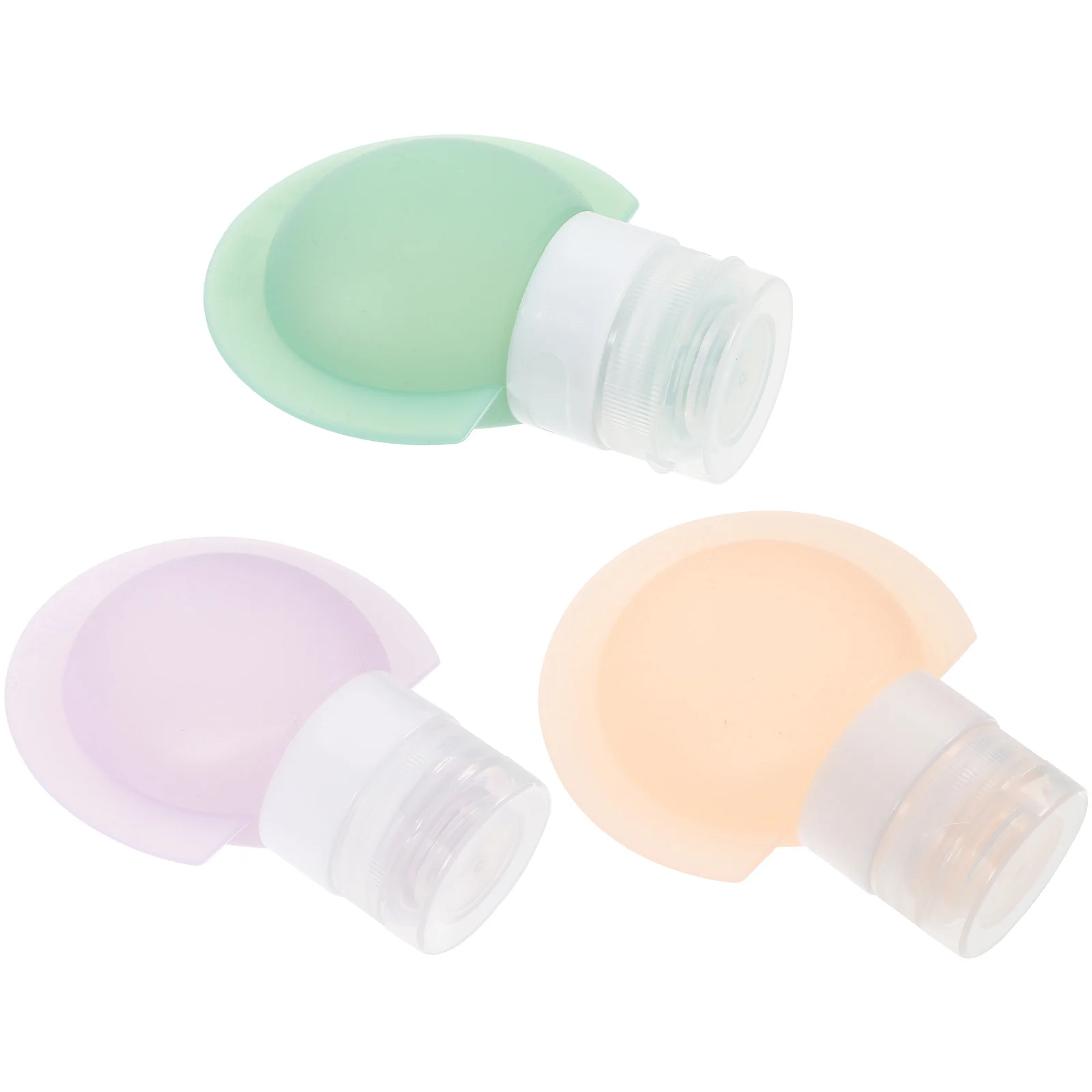 

3 Pcs Travel Bottle Set Liquid Container Accessories Shampoo Bottles Silicone Squeeze Toiletry for Toiletries