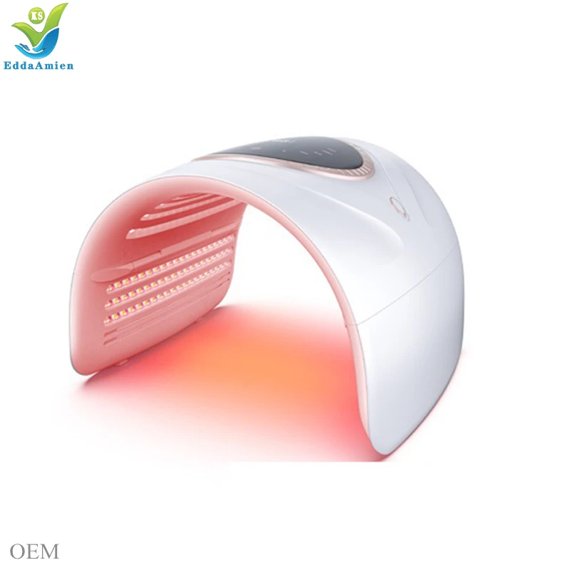 

7-Color Circle Infrared Beauty Spectrometer ABS Led Lamp Bead 7 Color PDT Photon Led Light Therapy With Steamer