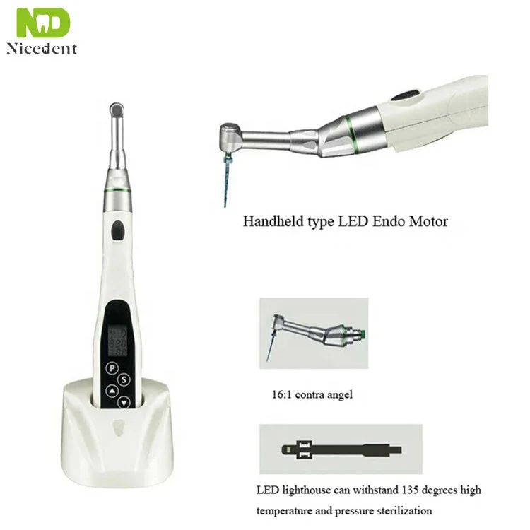 wireless endomotor with led light /de ntal endodontic LED reduction endo motor for root canal treatment