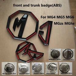 for MG car HS ZS MG4 MG5 MG6 Center logo Front Emblem badge sticker and Rear Trunk Badge Emblem Sticker Accessories