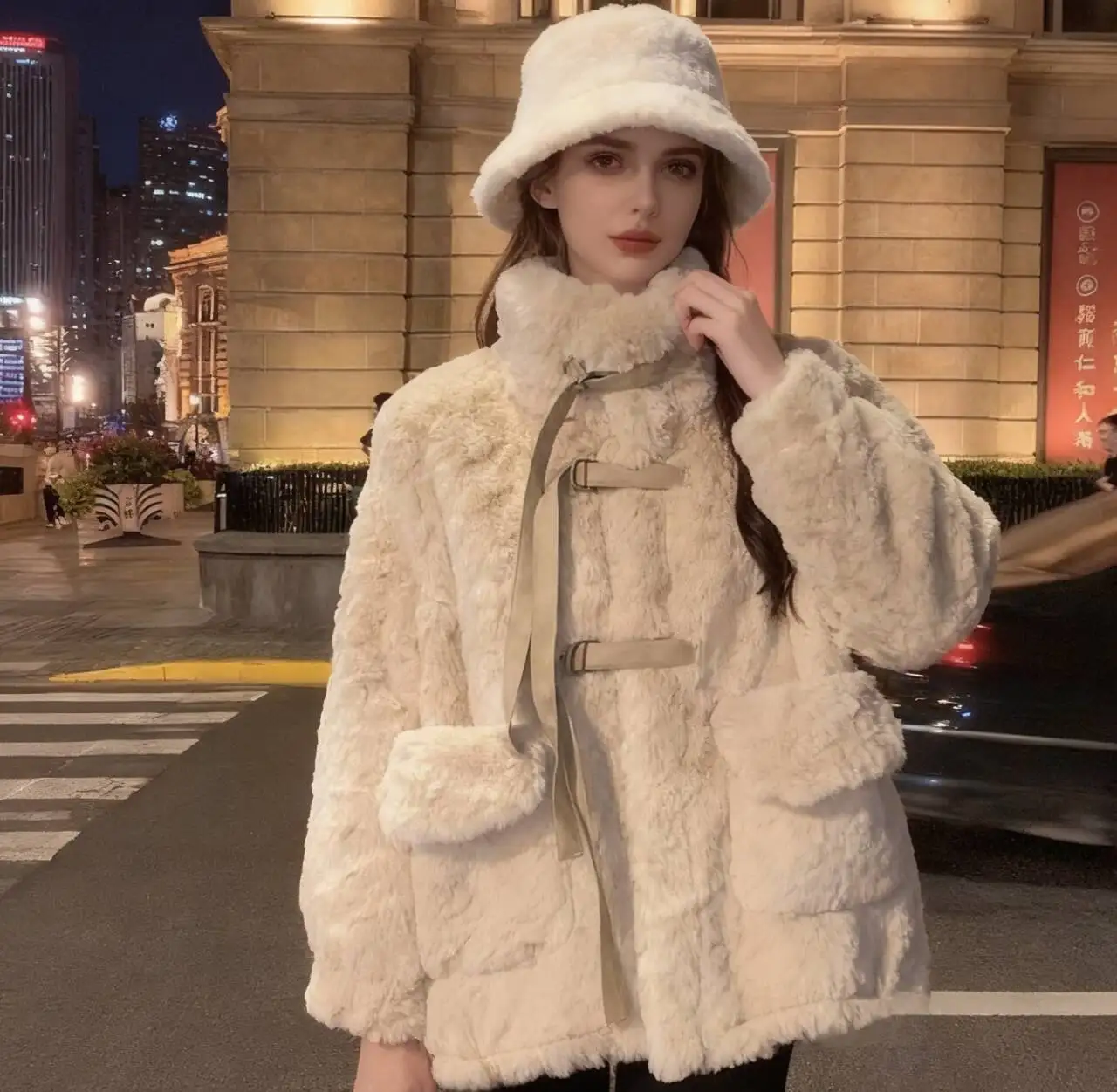 

Parkas Womens Vintage Winter Puff-Feel Quilted Padded Concealed Flap-Pocket Sashes Exquisite High-End Refined Elegant Premium OL