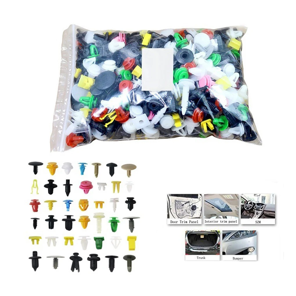 

Automotive Plastic Rivet Car Fender Bumper Interior Trim Push Pin Clips Kit Car Accessories 50/100/1000PCS