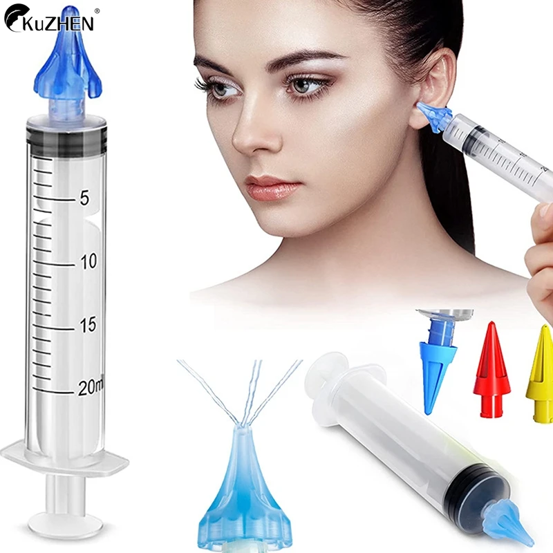 Ear Care Tool Household Cleaner Irrigation Kit Ear Wax Removal Tool Water Washing Syringe Comfortable Unique 10/20ML Health Care