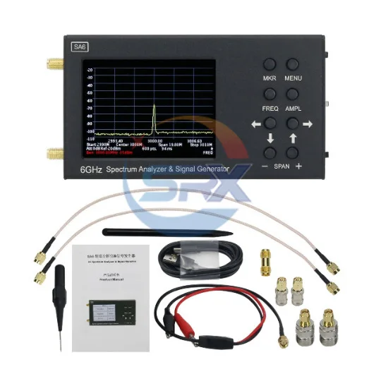 

6G Portable Spectrum Analyser Wi-Fi CDMA Laboratory 35-6200Mhz Signal Tester SA6