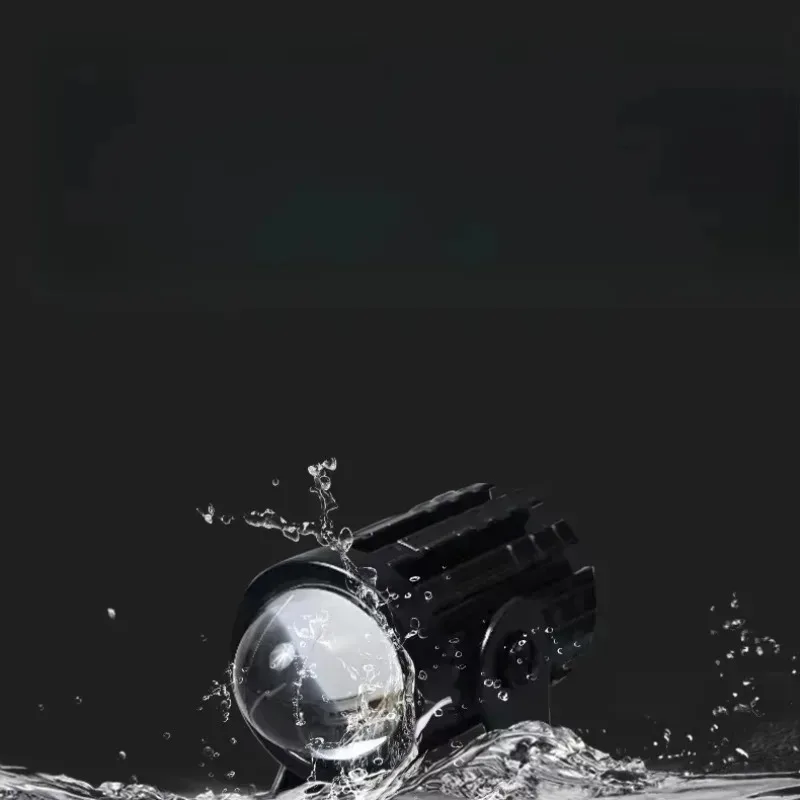 

2 шт. светодиодные фары для мотоцикла, проекционные линзы, двухцветные, для квадроциклов, скутеров, противотуманные фары, вспомогательный прожектор