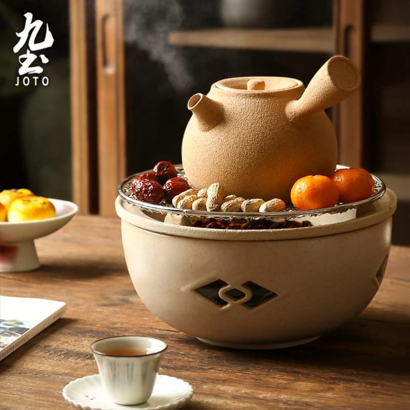 

Чайник JOTO для домашнего использования в стиле ретро, угольный гриль, зимнее барбекю Fireside CJR0544