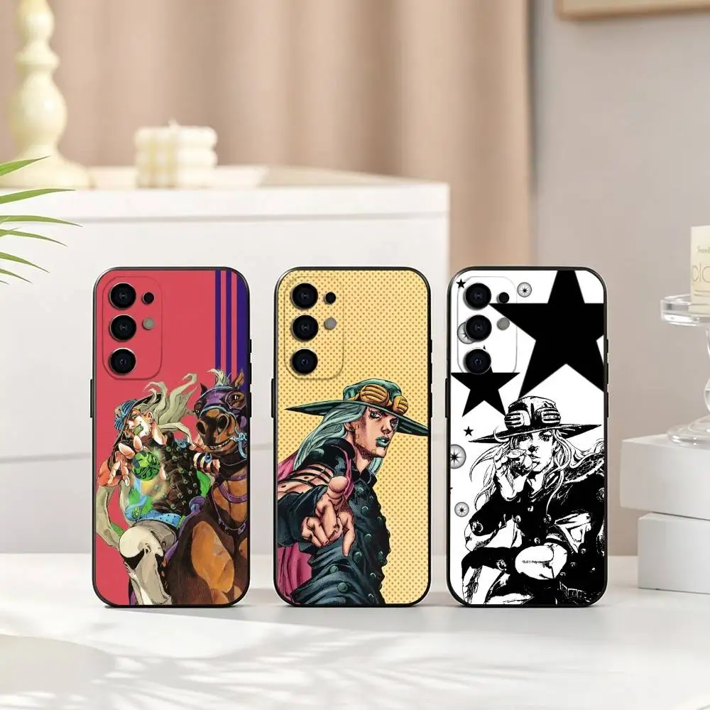 G-Gyro Zeppeli J-Jojo Anime  Phone Case For Samsung S25,S24,S21,S22,S23,S30,Ultra,S20,Plus,Fe,Lite,Note,10,Black Cover