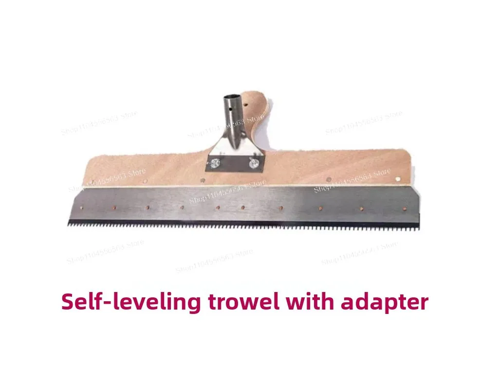 Cement Scraper Self Leveling Tool 22 Inch Gauge Rake with 5mm Teeth Lightweight Stainless Steel for Epoxy Floor Paint