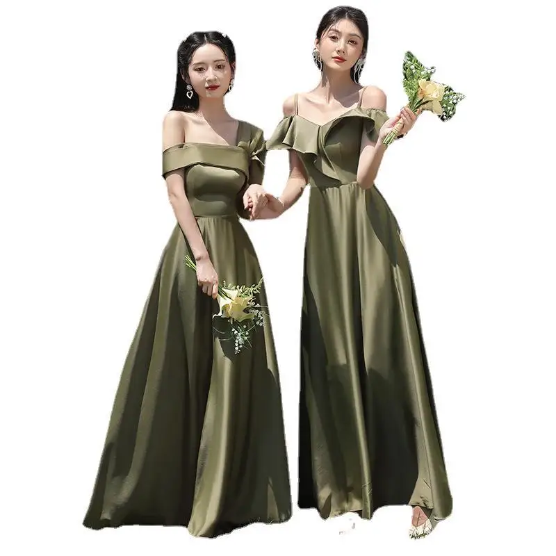 Green Bridesmaid Dresses For Wedding Party Women Party Dress Long Bridesmaid Group Gown