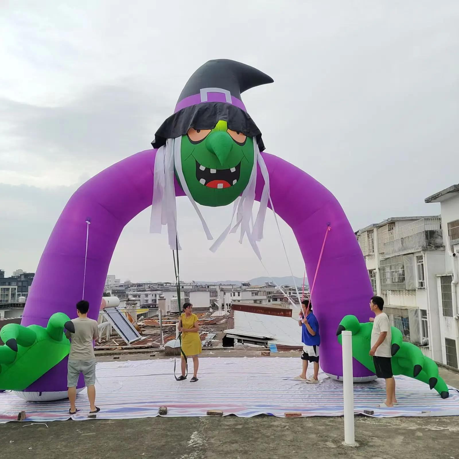 

Inflatable Halloween Witch Arch, Holiday Horror Ghost Party Yard Decoration