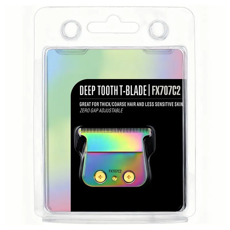 ABZA-Clipper Blade For Babyliss Rose Gold- Elegant Engraved Design In Colored Gold Gradient Style