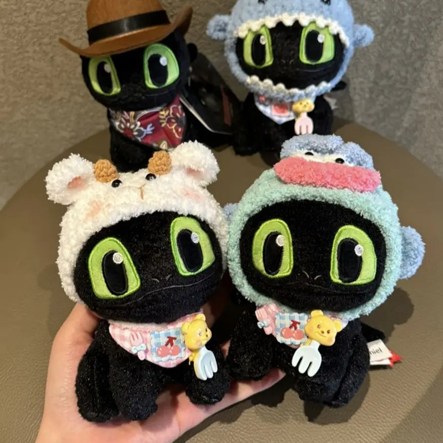 Echter Drachenzähmen leicht gemacht, Stich-Stirnband, zahnloser Plüschtier-Anhänger, Night Fury-Puppen-Anhänger, süßer Schlüsselanhänger, Geschenk für Jungen