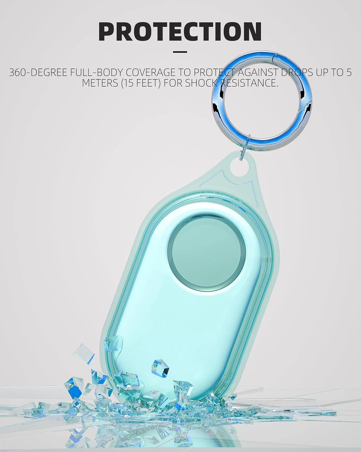 حافظة مفاتيح شفافة وناعمة من البولي يورثان ، غطاء واقي كامل مقاوم للماء لعلامة سامسونج الذكية 2 ، Galaxy SmartTag2