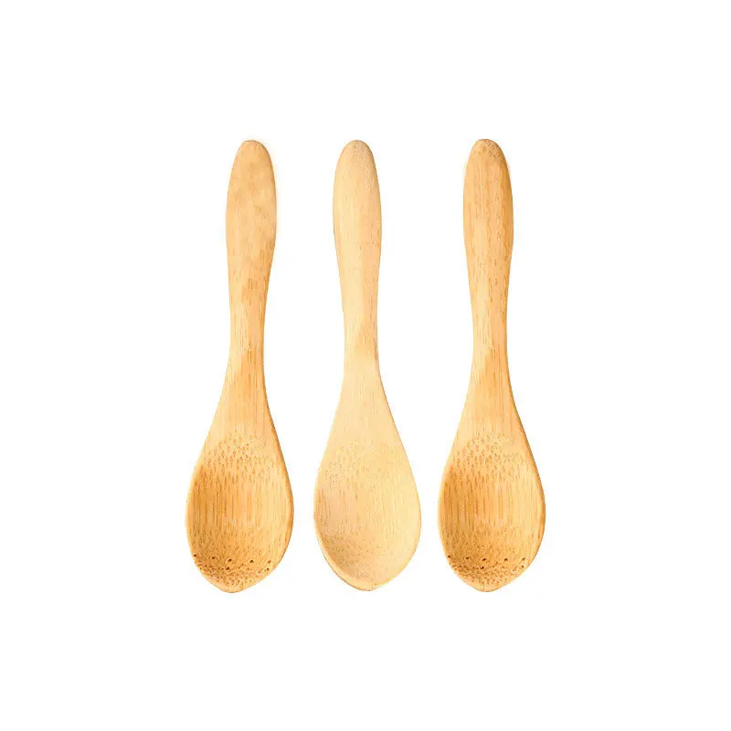 10/20/50/100Pcs Natural Bamboo Spoon Wooden Dessert Ice Cream Yogurt Honey Mini Spoon Wedding Party Kitchen Accessories