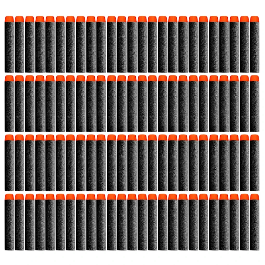 Y100PCS pour balles tête à trou creux souple 7.2 cm recharge fléchettes jouet pistolet balles pour série Blasters noël enfant enfants cadeau