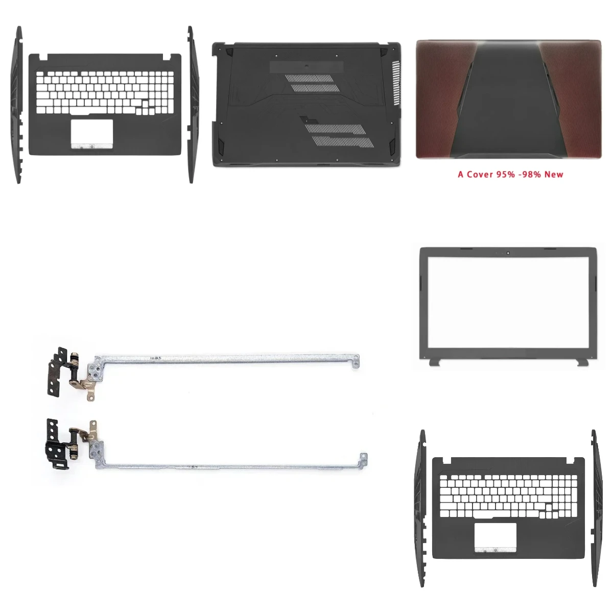for GL553 GL553V GL553VD ZX553 FX553 FZ53 FX53 KX53 laptop LCD screen top cover, screen frame palm rest bottom shell ABCD Cover