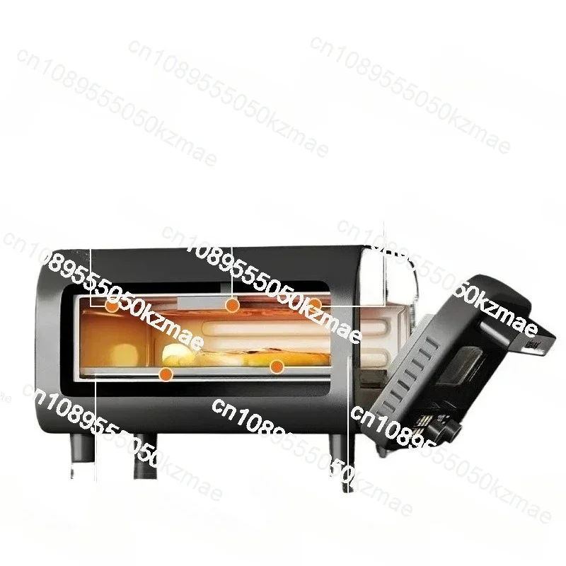 Multi-function Large Capacity Electric Oven, 42L 1700W Countertop Oven for Baking Roasting Pizza, with Convection & Rotisserie