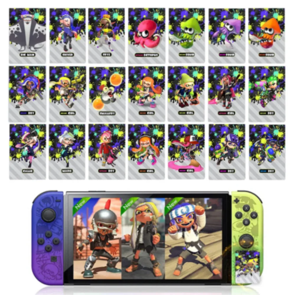 Splatoon Card Splatoon 3 carte NS Switch Gioco Splatoon 3 Card NFC Card Splatoon Scheda di collegamento universale