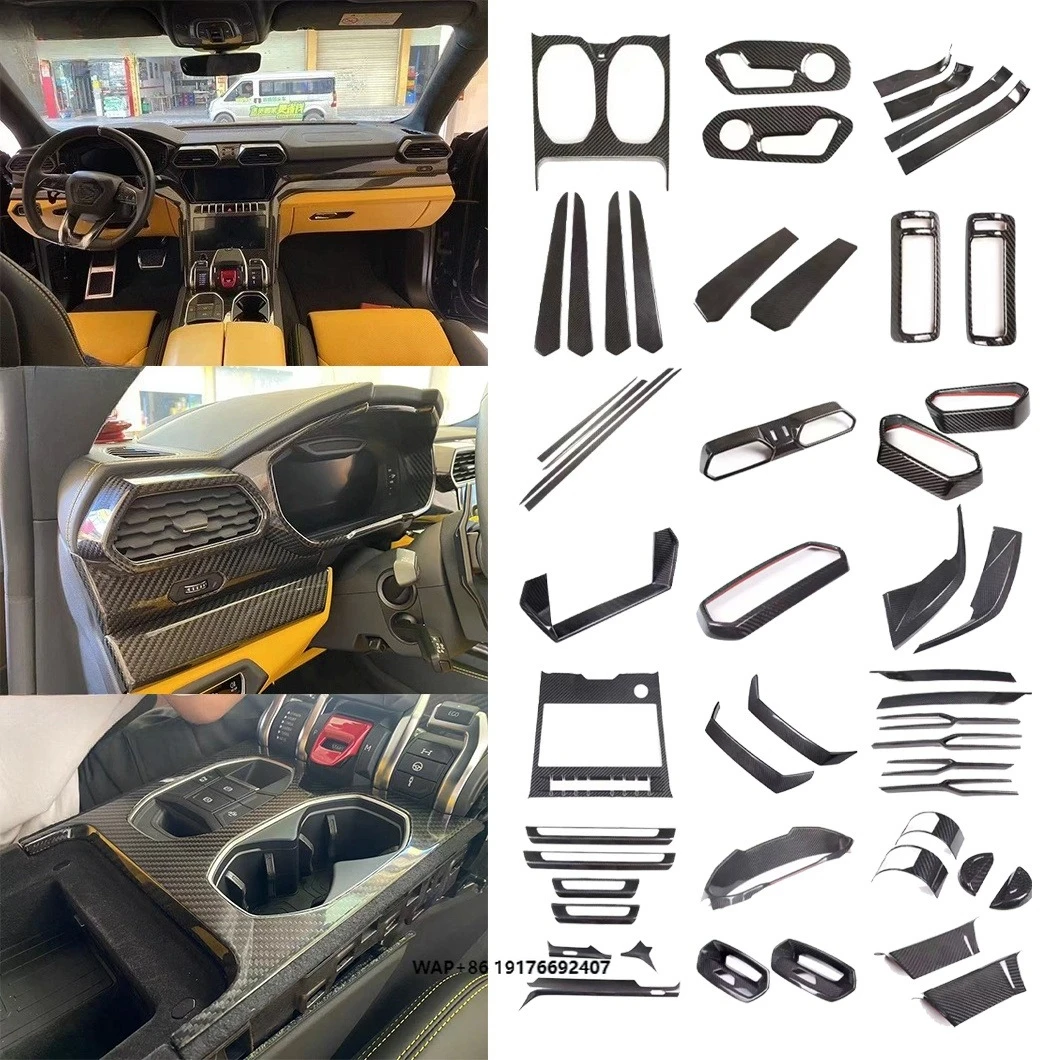 Dry Carbon Fiber Interior Dashboard Trim Kit for Urus Wholesale Factory Direct Custom Available Body Kit Auto Parts