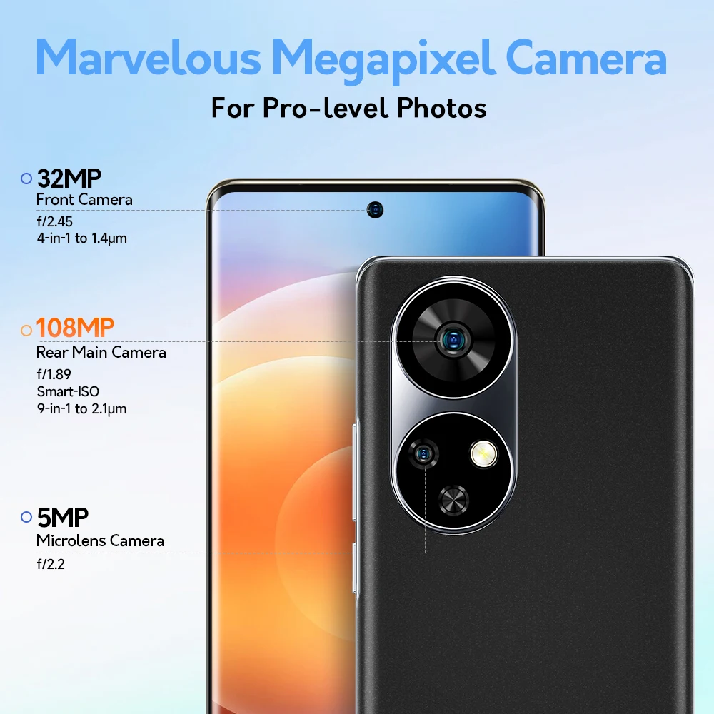 Imagem -04 - Ulefone-nota 17 Pro Smartphone Versão Global 678 Amoled 120hz Tela Curva 24gb Mais 256gb Câmera 108mp Andróide 13 5050mah