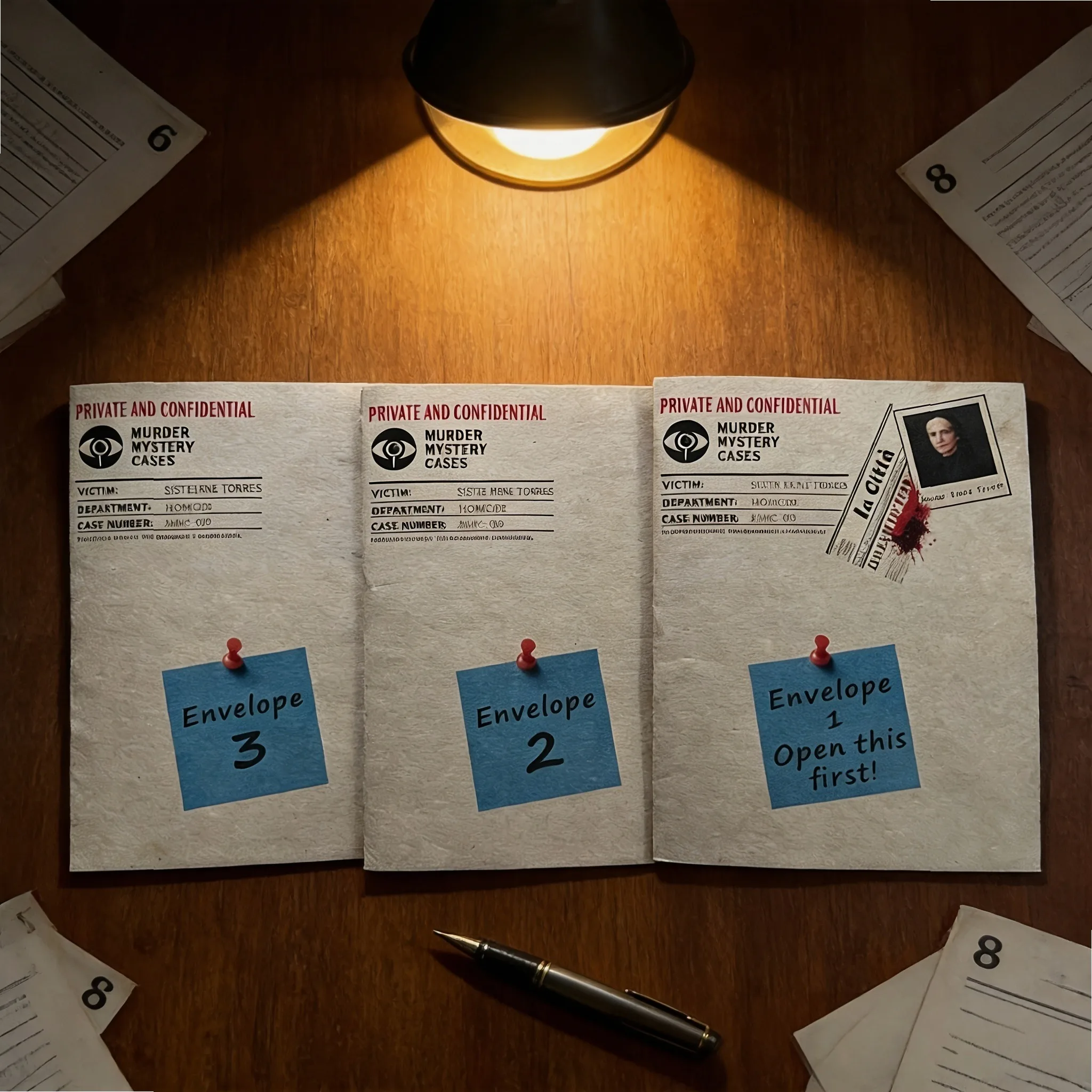 Immersive Vatican Murder Mystery Detective Game: Solve Sister Irene Case, 3 Clues, Halloween Christmas Party