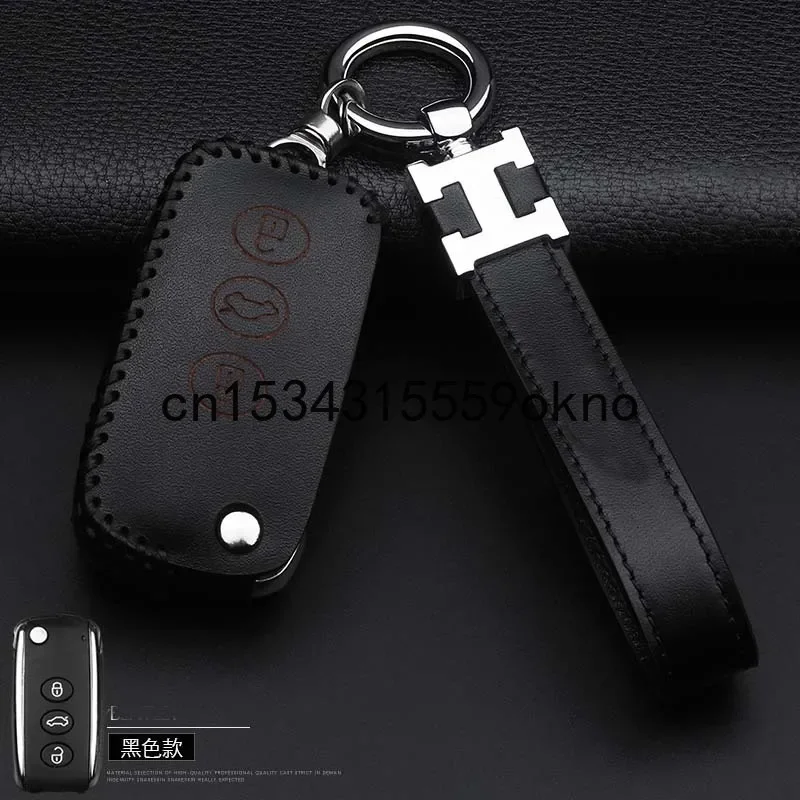 Premium Cow Leather Key Case For Bentley Bentayga Flying Spur Continental Mulsanne Car Key Cover