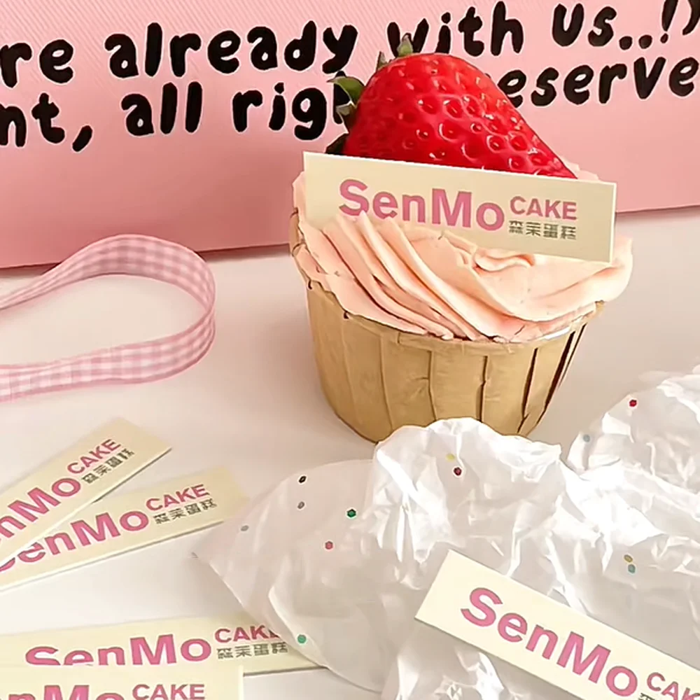 Baking cake dessert label card insertion, custom card insertion, birthday cake label printing customization