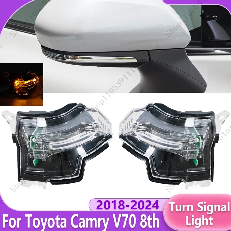 

Car Rearview Mirror Turn Signal Light Exterior Side Mirror Indicator Lamp For Toyota Camry V70 8th 2018 2019 2020 2021 2022-2024