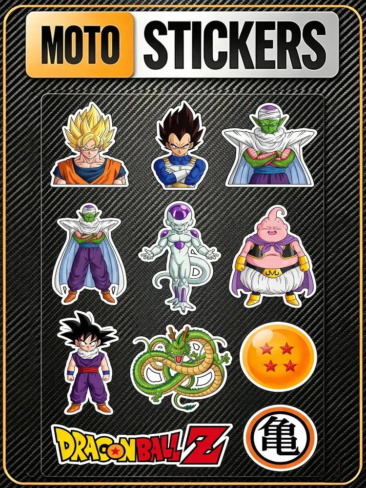 DRAGON BALL Safety Reflective Waterproof Auto Decal Scratch Cover Stickers Universal For Bike Helmet Mug Refrigerator