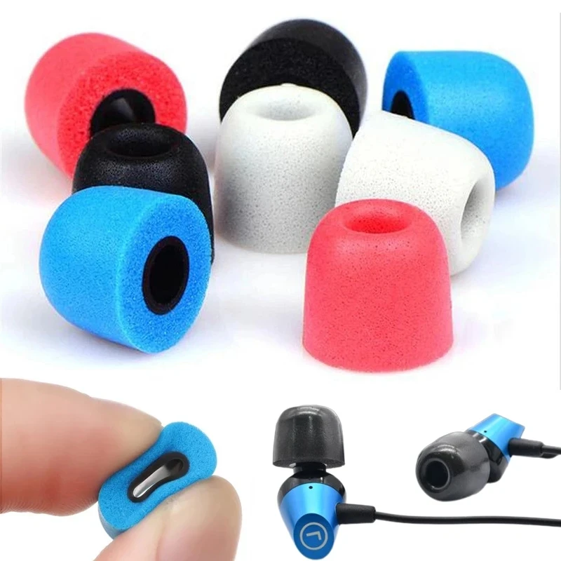 Anti Slip Noise Reduce Replacement Earplug Ear Tips Soft Memory Foam Earbuds Earmuffs S/M/L Size Earphone Accessories Universal