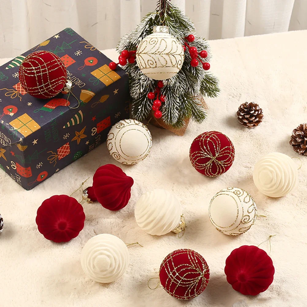 Innovative Design Decorative Ball Collection Featuring Luxurious Velvet Texture Perfect for Holiday Themed Events or Gatherings