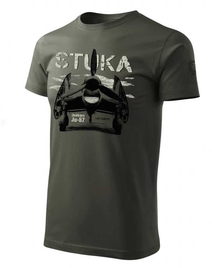 WWII Luftwaffe Junkers Ju-87 Stuka Dive Bomber T-Shirt Short Sleeve Casual 100% Cotton O-Neck Summer Mens T-shirt Size S-3XL