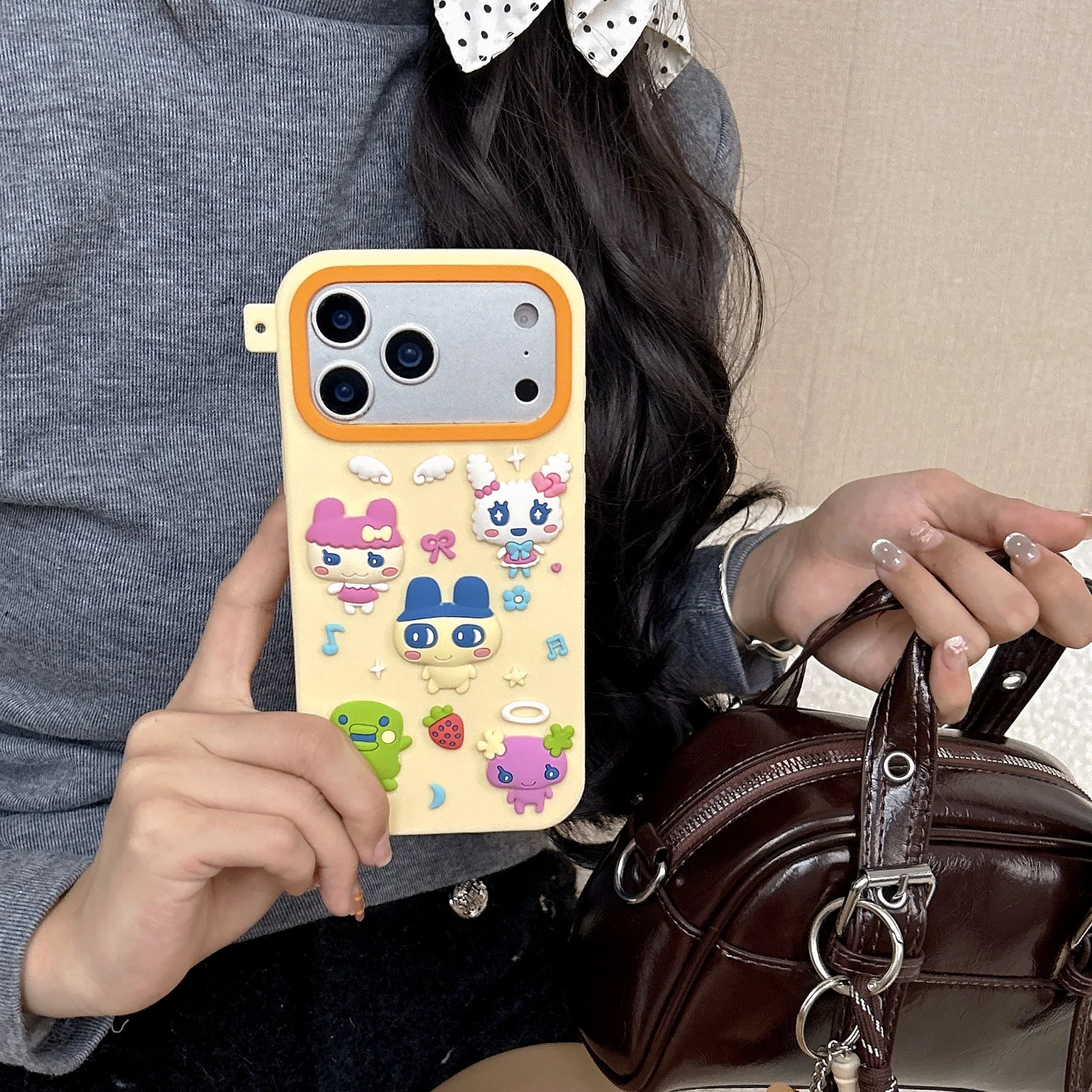 3D Cartoon Cute Little Monsters Collection Phone Case for iphone 17 Promax  16 15 14 13 12PM Back Cover Gift