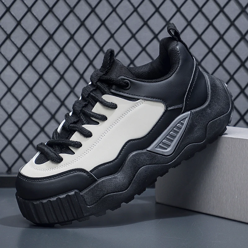 

Men Shoes Designer Thick Bottom Men Casual Sports Shoes Breathable Fashion Outdoor Men Walking Sneakers Lightweight Tennis Shoes