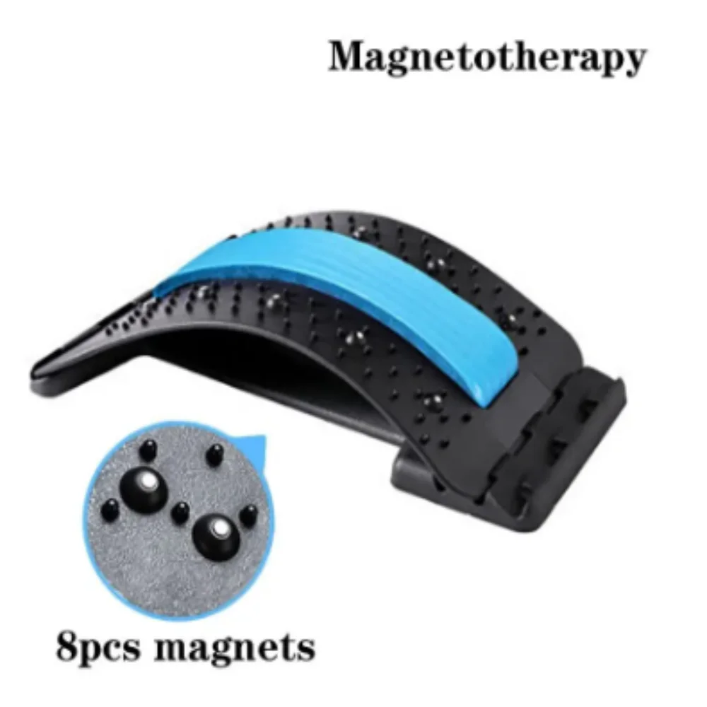 Magnetic Therapy Back Stretcher Multi-Level Adjustable Massager Waist Neck Fitness Lumbar Cervical Spine Cervical Spine Support