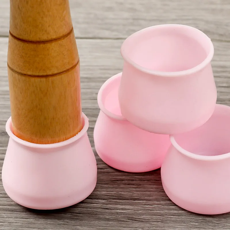 4pcs Silicone Table Chair Leg Covers Anti-slip Floor Protector Pads Silent Chair Leg Caps Wear Resistant Furniture Feet
