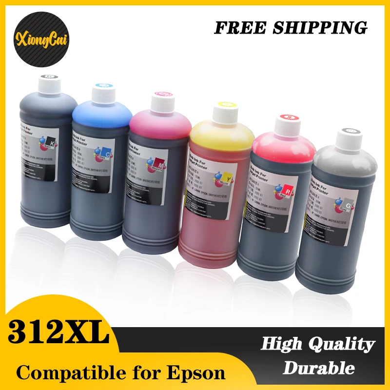 500ML 312XL 314XL 378XL 478XL 01U Refill Dye Ink for Epson Expression Photo HD XP-15000 XP-15010 XP-15080 Printer