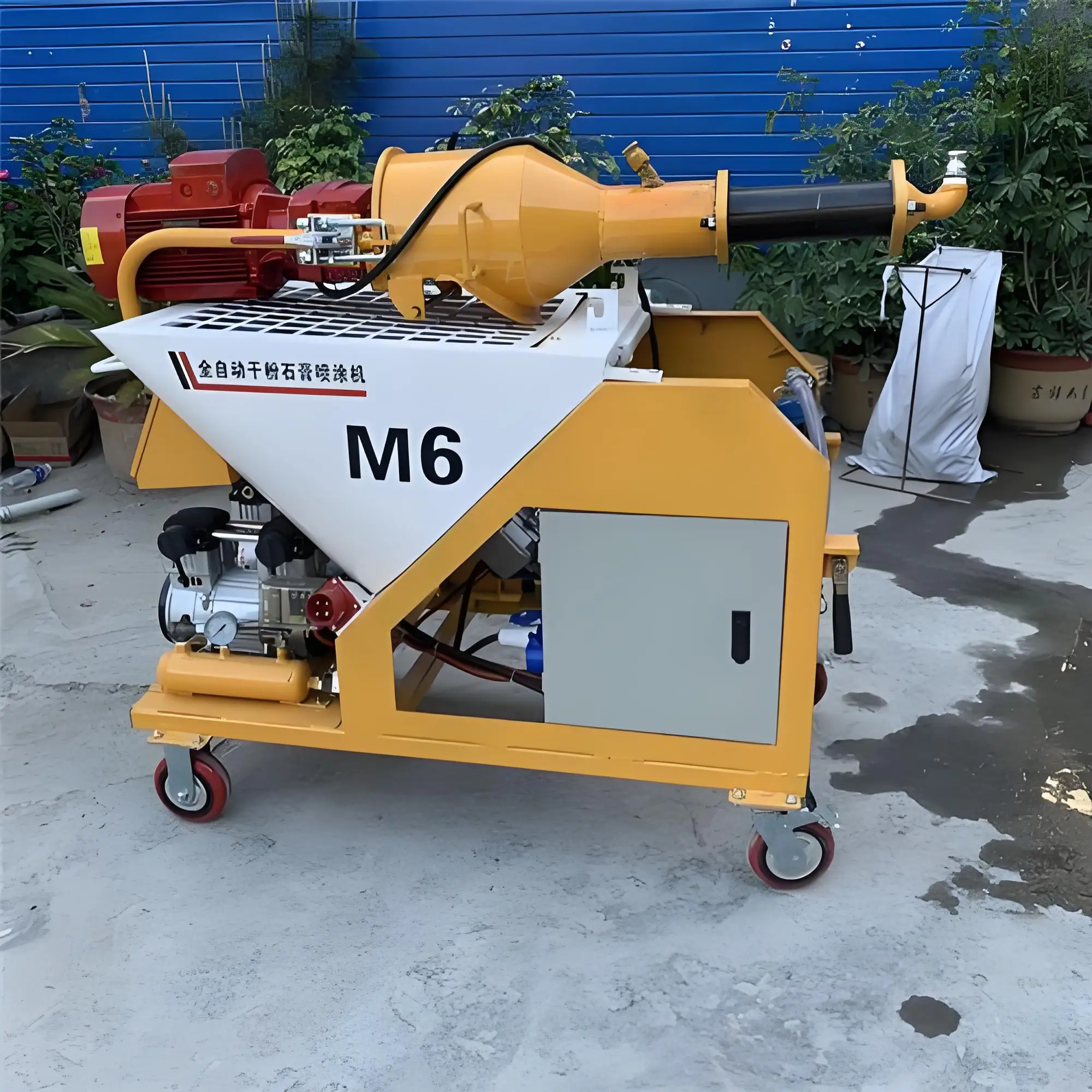 M9 High Quality Gypsum Spraying Machine Mortar Plastering Machine Construction Industry Plaster Station Wall Putty Spray Machine