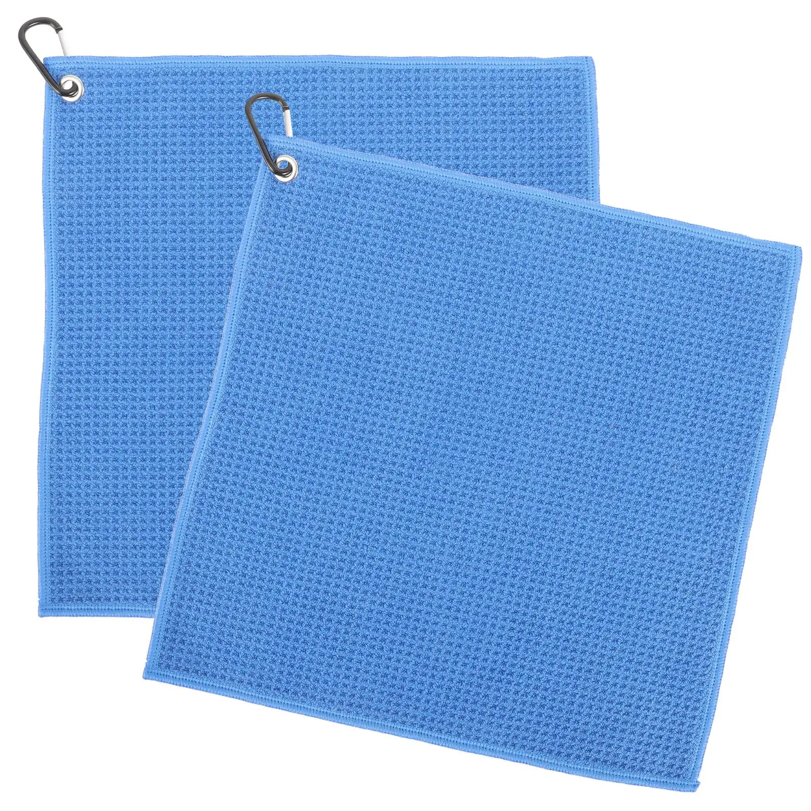 2 Pcs Golf Towel Microfiber Balls Towels Golfing Dry Professional Supply Golfs Cleaner Portable Cleaners