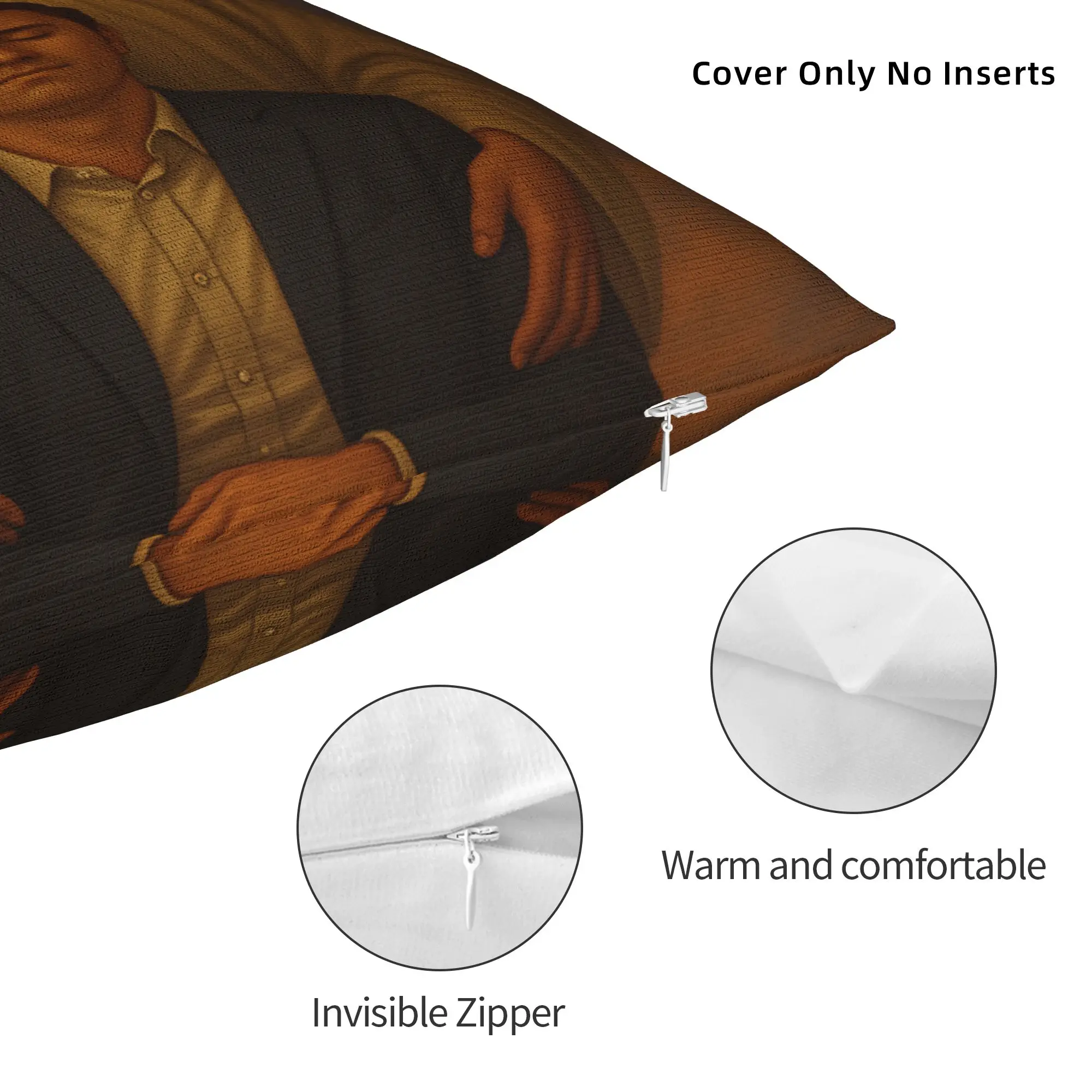 Pillow Case Charlie Kirk Angelic Advocate Print  Pillow Cover For Sofa Home Decoration Novelty Pillowcases