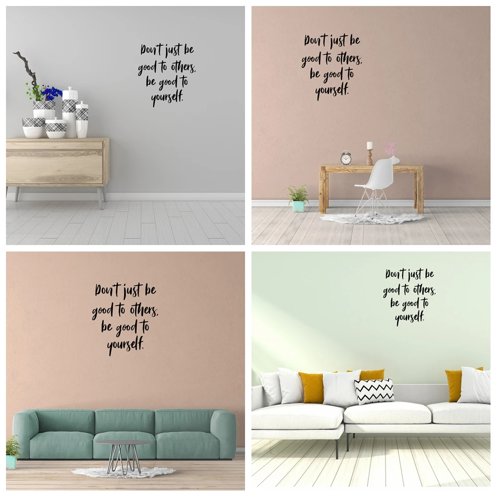 1 pc simple phrase Home waterproof wallpaper or wallsticker Wall Decal Art Vinyl Stickers For Kids Room Living Room Home Decor