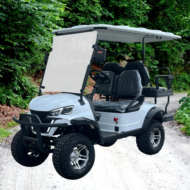 New Product 4 Person 72v electric lifted golf cart off road buggy with lithium battery