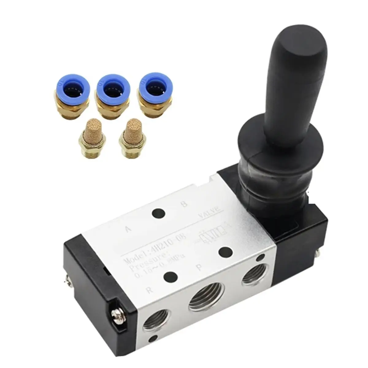 High Quality 4H210-08 5/2 Way Pneumatic Air Hand Lever Operated Valve Manual Control 2 Position 3 5Port Push-Pull 3H210-08