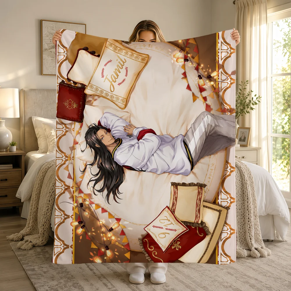 Card SSR T-Twisted Wonderland Ace Azul Cater Idia Warme Weiche Plüschdecke Sofa Wohnzimmer Nickerchen Zuhause Schlafzimmer Geschenk Flanell Hogar – Detail 22