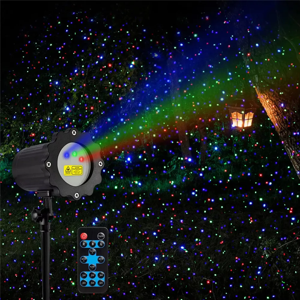 

Outdoor LED Full Sky Star Laser Projector Lamp Christmas Starry Sky Laser Light Garden Landscape Light Party Disco Stage Light